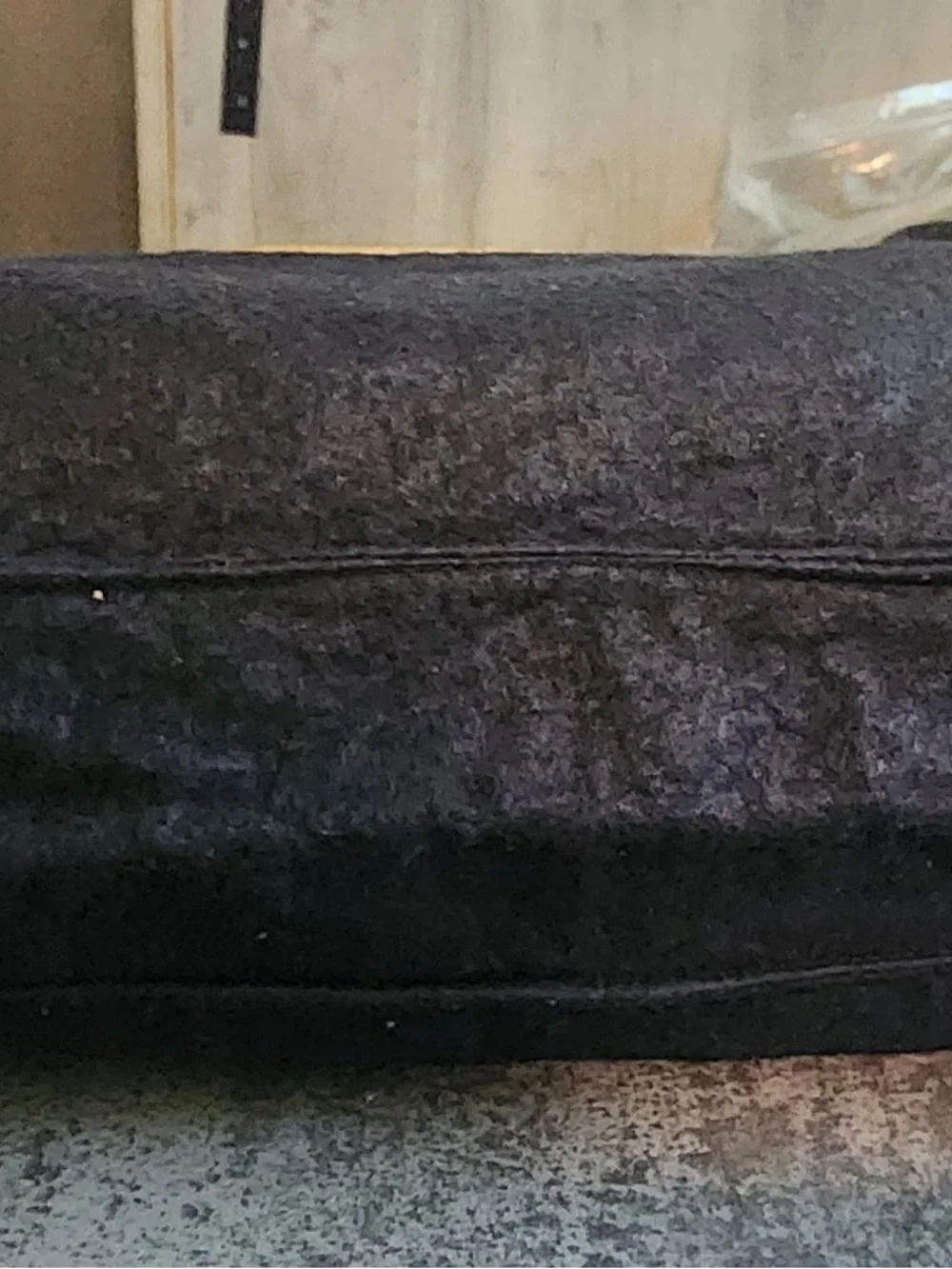 Gucci Vintage Rare Wool Messenger Bag with Tan Leather Trim - Picture 5 of 10